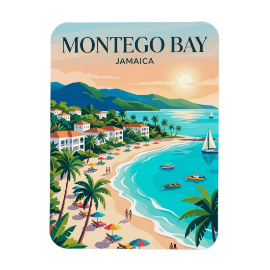 Magnet Flexible Montego Bay Jamaïque (Vertical)