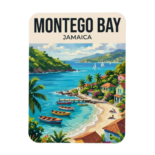 Magnet Flexible Montego Bay Jamaïque (Vertical)