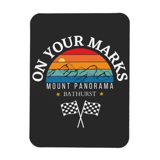Magnet Flexible monter panorama Bathurst Australie course automobi (Vertical)