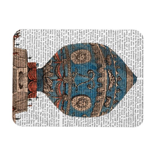 Magnet Flexible Montgolfière Aérospatiale Soleil chaud (Horizontal)