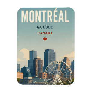 Magnet Flexible Montréal Canada Vieux-Port & Patrimoine Français �