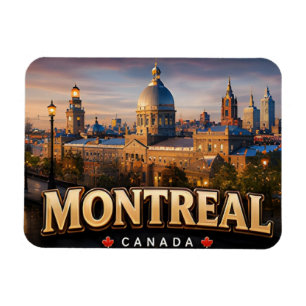 Magnet Flexible Montréal Culture Française Canada Vieux-Port Voyag