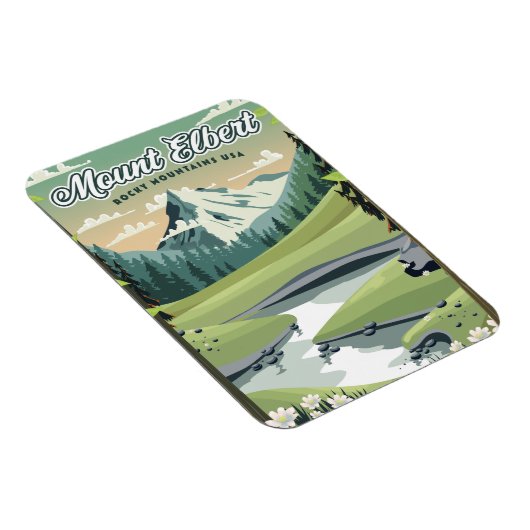 Magnet Flexible Monts Elbert Rocky Mountains (Côté Droit)