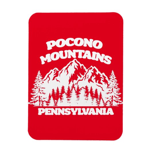 Magnet Flexible Monts Pocono Pennsylvanie (Vertical)