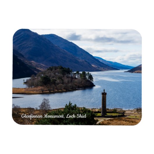 Magnet Flexible Monument de Glenfinnan, Loch Shiel, Écosse (Horizontal)