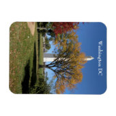 Magnet Flexible Monument de Washington avec la couleur d'automne W (Horizontal)