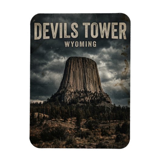 Magnet Flexible Monument national de Devils Tower Wyoming (Vertical)