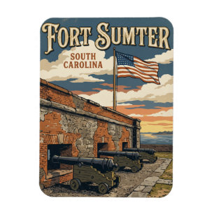 Magnet Flexible Monument national de Fort Sumter États-Unis