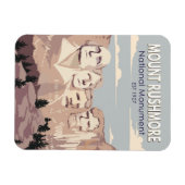 Magnet Flexible Monument national du Mont Rushmore Dakota du Sud (Horizontal)