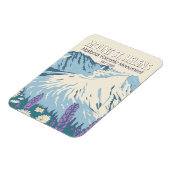 Magnet Flexible Monument national du volcan Sainte-Hélène Rétro (Côté Gauche)