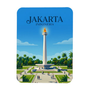 Magnet Flexible Monument national (Monas) Indonésie