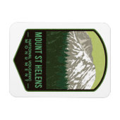 Magnet Flexible Monument national volcanique du Mont Saint-Hélène (Horizontal)