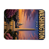 Magnet Flexible Monuments du Capitole de Washington DC Skyline (Horizontal)