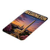 Magnet Flexible Monuments du Capitole de Washington DC Skyline (Côté Gauche)