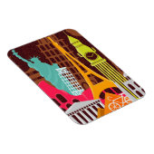 Magnet Flexible Monuments internationaux (Côté Droit)