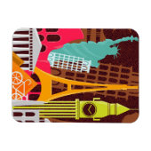 Magnet Flexible Monuments internationaux (Horizontal)