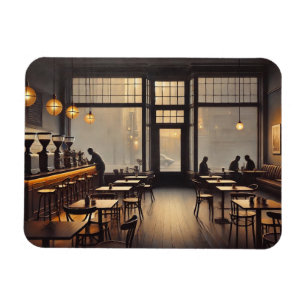 Magnet Flexible Moody Cafe à San Francisco Mug Postcard