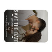 Magnet Flexible Moody moderne Enregistrer la date Photo Mariage (Horizontal)