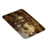 Magnet Flexible Moonlit Scene of Indian Figures and Elephants amon (Côté Droit)