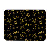 Magnet Flexible Moons et étoiles Motif or (Horizontal)
