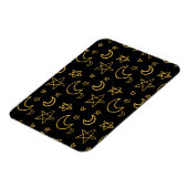 Magnet Flexible Moons et étoiles Motif or (Côté Gauche)
