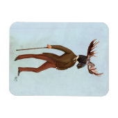 Magnet Flexible Moose En Costume Complet 2 (Horizontal)