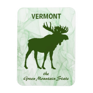 Magnet Flexible Moose, Vermont, l'état de Green Mountain