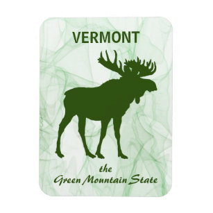 Magnet Flexible Moose, Vermont, l'état de Green Mountain