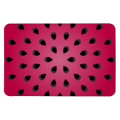 Magnet Flexible Morceau de pastèque rouge avec graines (Horizontal)