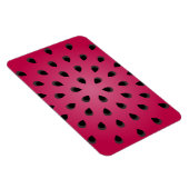 Magnet Flexible Morceau de pastèque rouge avec graines (Côté Droit)