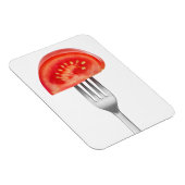 Magnet Flexible Morceau de tomate sur une fourchette (Côté Droit)