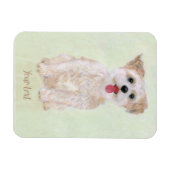 Magnet flexible Morkie Dog (Horizontal)