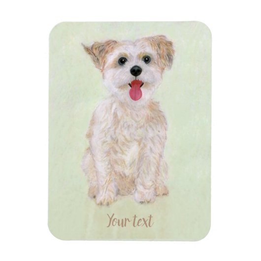 Magnet flexible Morkie Dog (Vertical)