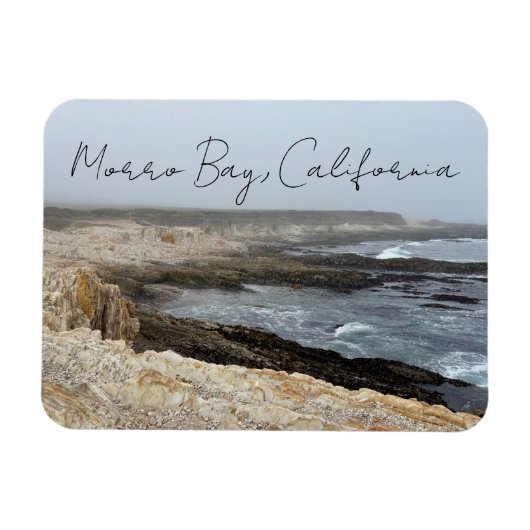 Magnet Flexible Morro Bay California Ocean Cliffs Photography (Horizontal)