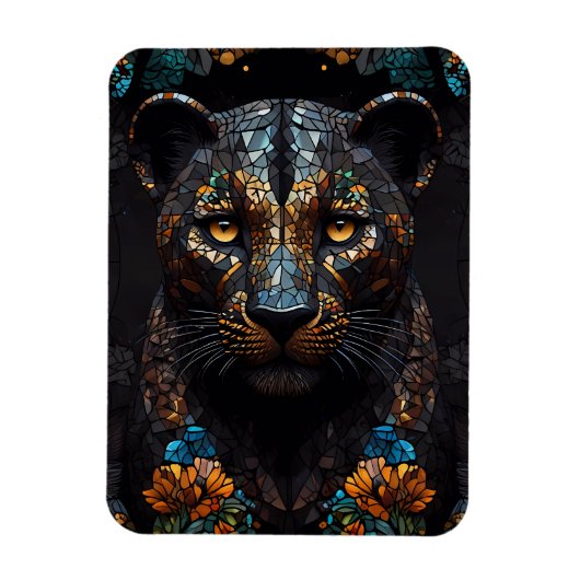 Magnet Flexible Mosaic Leopard Majesty (Vertical)
