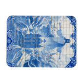 Magnet Flexible Mosaïque bleue de jésus, Portugal (Horizontal)