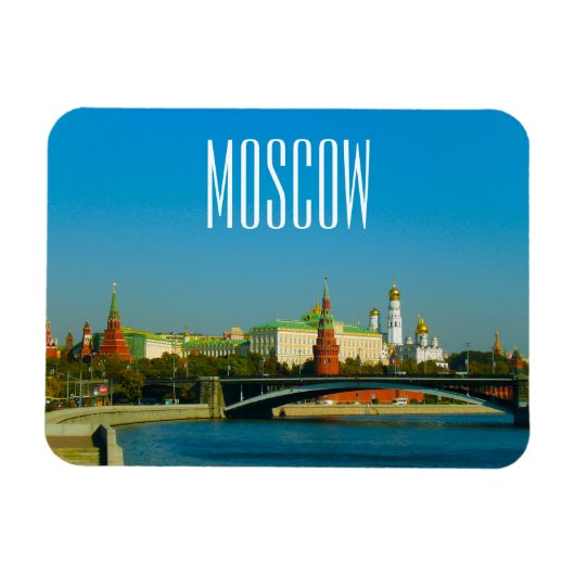 Magnet Flexible Moscou Kremlin Moskva architecture paysagère (Horizontal)