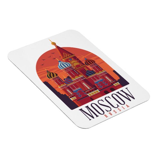 Magnet Flexible Moscou Russie Kremlin Skyline (Côté Droit)