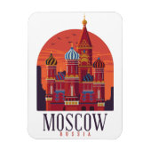 Magnet Flexible Moscou Russie Kremlin Skyline (Vertical)