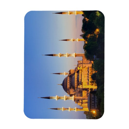 Magnet Flexible Mosquée Bleue au crépuscule (Vertical)