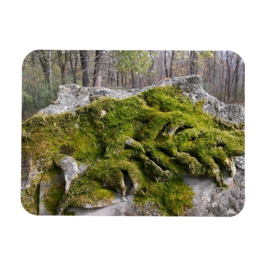 Magnet Flexible Mossy Broken Headstone (Horizontal)