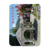 Magnet Flexible Mostar mosquée cour vue réfrigérateur aimant (Vertical)