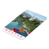Magnet Flexible Mostar mosquée vue réfrigérateur aimant (Côté Gauche)