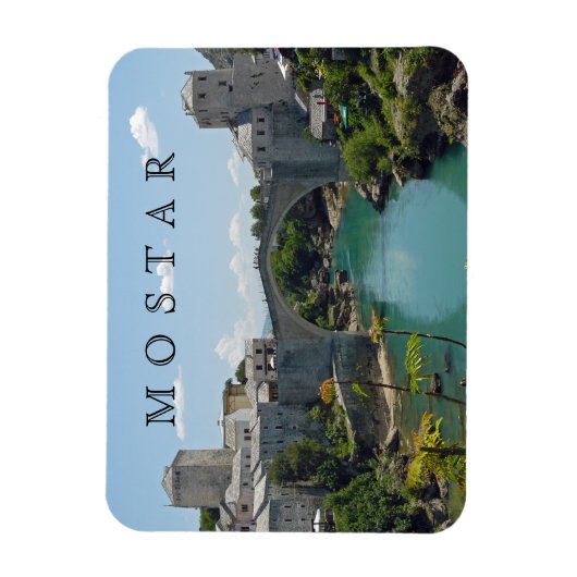 Magnet Flexible Mostar Old Bridge vue aimant frigo (Vertical)