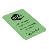 Magnet Flexible mot de passe wifi vert (Côté Droit)