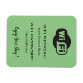 Magnet Flexible mot de passe wifi vert (Horizontal)