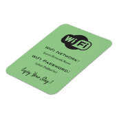 Magnet Flexible mot de passe wifi vert (Côté Gauche)