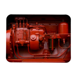 Magnet Flexible Moteur Tracteur rouge