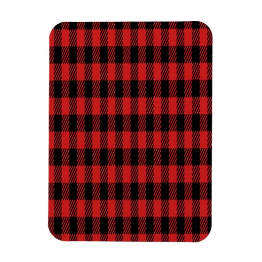 Magnet Flexible Motif à plaid de Red Buffalo (Vertical)