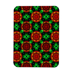 Magnet Flexible Motif Abstrait Floral Moderne Bohème Élégant #504